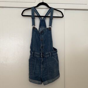 HOLLISTER, Denim Overalls Shorts
